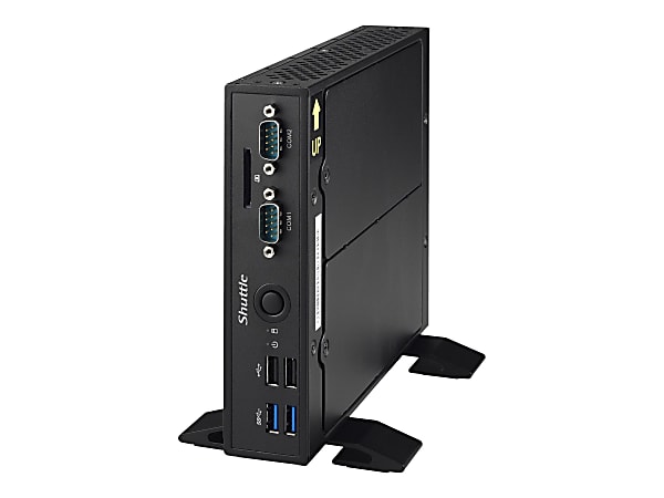 Shuttle XPC slim DS77U7 - Barebone - Slim-PC - 1 x Core i7 7500U / 2.7 GHz ULV - RAM 0 GB - HD Graphics 620 - GigE - WLAN: 802.11b/g/n - black