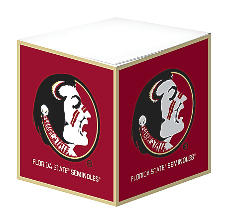 Markings by C.R. Gibson® Note Cube, 3" x 3", 1,400 Pages (700 Sheets), Florida State Seminoles