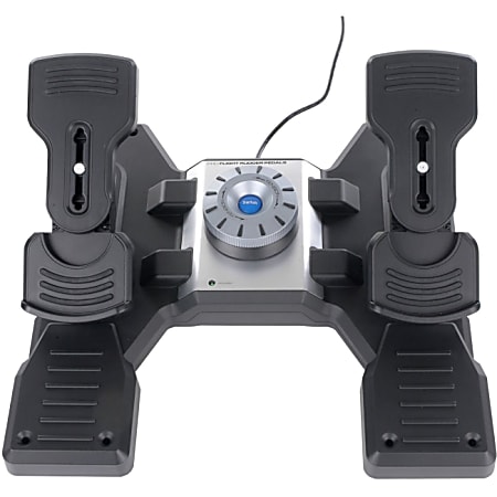 Mad Catz Pro Flight Rudder Pedals, Black; Silver