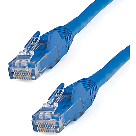 StarTech.com 6ft Blue Cat6 Cable with Snagless RJ45 Connectors - Cat6 Ethernet Cable - 6ft UTP Cat 6 Patch Cable - First End: 1 x RJ-45 Male Network - Second End: 1 x RJ-45 Male Network - Patch Cable - Gold Plated Connector - Blue