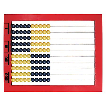 Learning Resources® 2-Color Desktop Abacus, 1/2"H x 9 1/2"W x 8 1/2"D, Multicolor, Grades Pre-K - 8