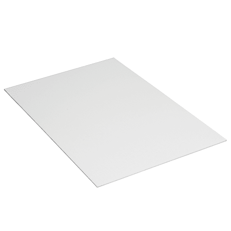 Partners Brand Plastic Corrugated Sheets, 48" x 96", White, Pack Of 10