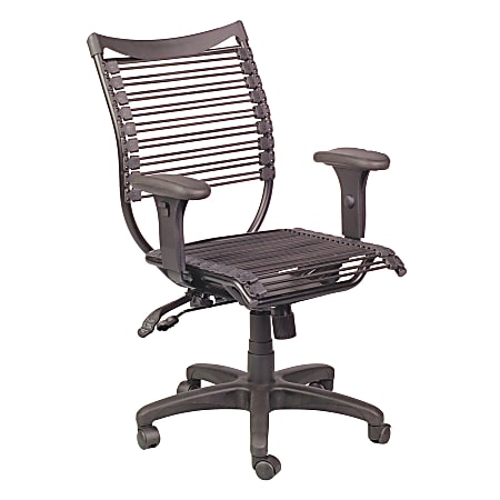 Balt® Banded Managerial Mid-Back Chair, 38 1/2"H x 19"W x 19"D, Black