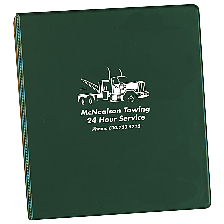 Custom Vinyl Binders, 1", 1 Color