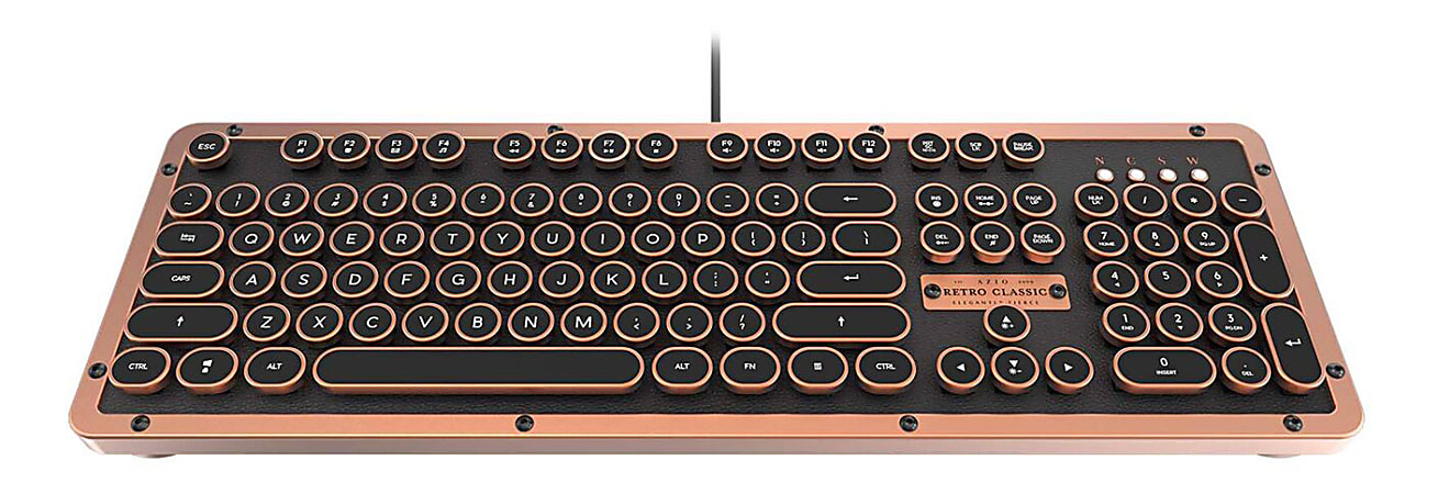 Classic Typewriter Bluetooth Keyboard with Stand
