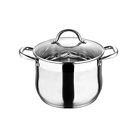 Bergner Stainless Steel Induction Ready 10 Piece Cookware Set Stainless  Steel - Office Depot