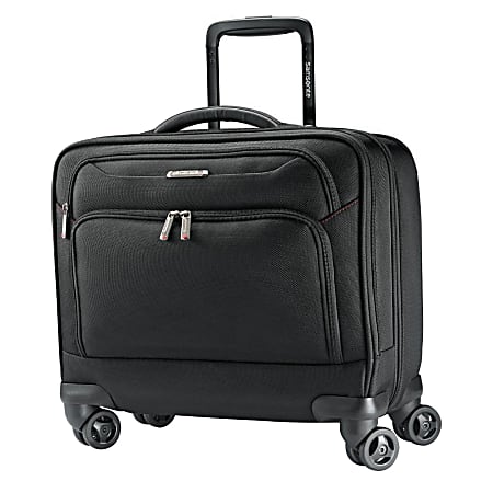 Samsonite® Xenon 3 Mobile Office Spinner Rolling Case, 16 1/4"H x 13 1/4"W x 7 1/4"D, Black