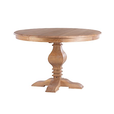 Powell Halpin Dining Table, 30-2/5”H x 47-1/4”W x 47-1/4”D, Honey