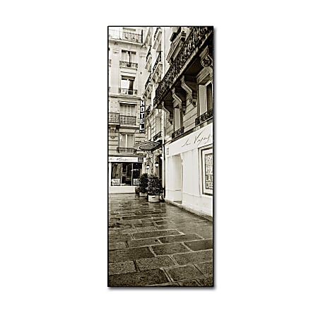 Trademark Global Hotel In Paris Gallery-Wrapped Canvas Print By Preston, 6"H x 19"W