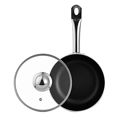 Bergner 3.5-Quart Aluminum Non-Stick Saucepan, Black