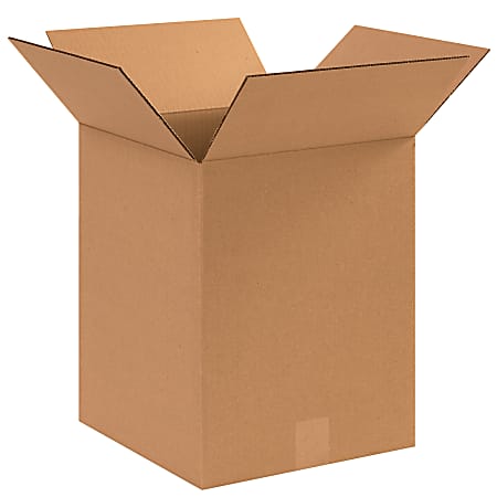 Partners Brand Corrugated Boxes, 12" x 12" x 15", Kraft, Pack Of 25