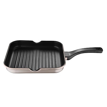 Bergner Aluminum Grill Pan, 11&quot;, Champagne