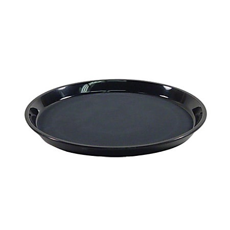 Carlisle GripLite Round Serving Tray, 11-1/4", Black