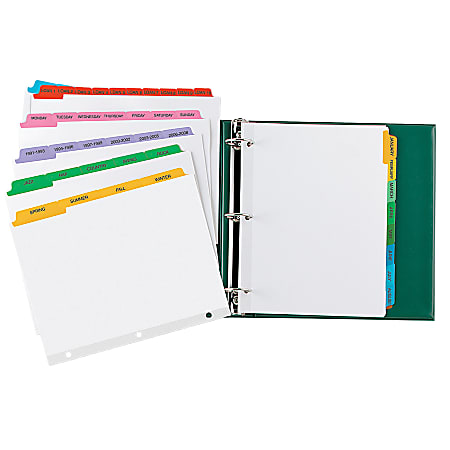 Custom Index Tabs, 10-Tab Set