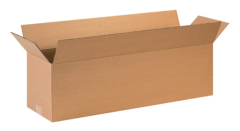 Partners Brand Long Corrugated Boxes, 28" x 8" x 8", Kraft, Pack Of 25