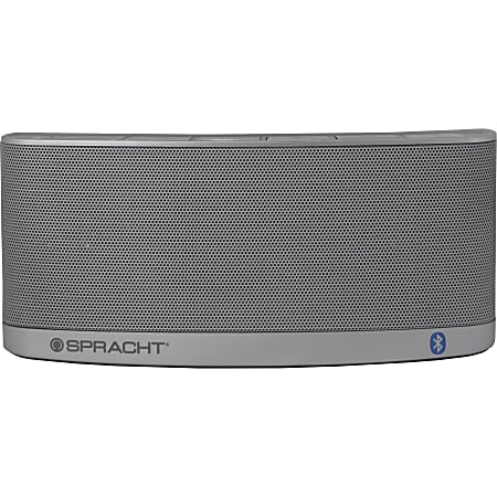 Spracht Blunote2.0 Portable Bluetooth Speaker, Silver