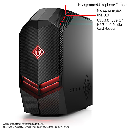 HP OMEN 880 040 Desktop PC AMD Ryzen 7 1800X 16GB Memory 2TB Hard