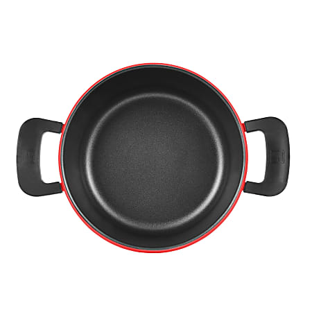 Bergner 4.5 Quart Dutch Oven Retro Red - Office Depot