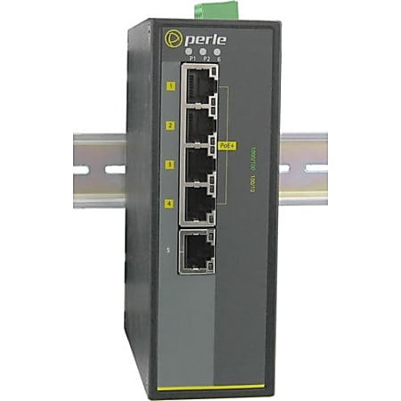 Perle IDS-105GPP-S2ST70 - with Power Over Ethernet - 6 Ports - 10/100/1000Base-T, 1000Base-ZX - 2 Layer Supported - Twisted Pair, Optical Fiber - Rail-mountable, Wall Mountable, Panel-mountable - 5 Year Limited Warranty