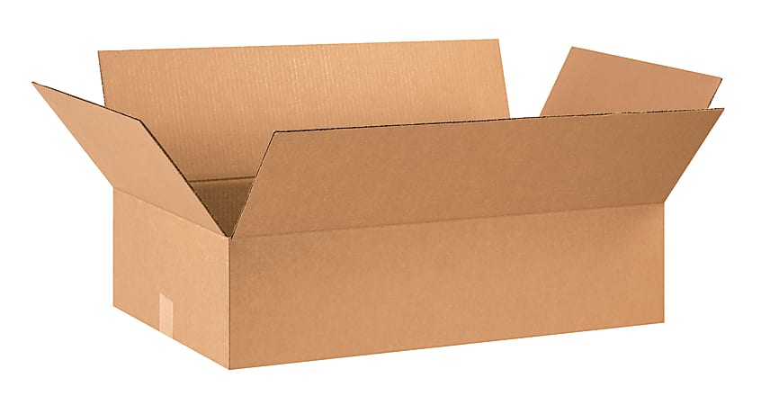 Partners Brand Corrugated Cartons, 28" x 16" x 7", Kraft, Pack Of 20