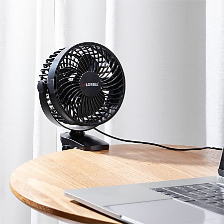 Lorell USB Personal Fan - 127 mm Diameter - 2 Speed - Breeze Mode, Quiet, Adjustable Tilt Head - 7.7 Lorell USB Personal Fan - 127 mm Diameter - 2 Speed - Breeze Mode, Quiet, Adjustable Tilt Head - 7.7