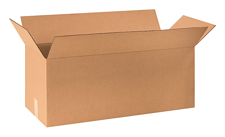 Partners Brand Corrugated Cartons, 30" x 12" x 12", Kraft, Pack Of 15