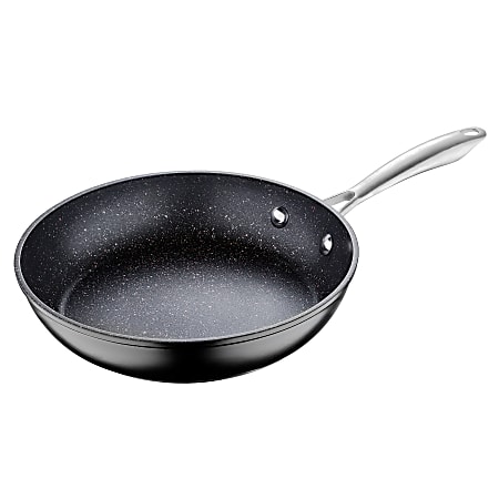 Masterpro Aluminum Non-Stick Fry Pan, 9-1/2", Black