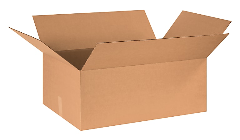 Partners Brand Corrugated Cartons, 30" x 20" x 12", Kraft, Pack Of 15