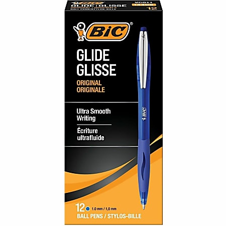 BIC Atlantis Soft Penna A Sfera Blu 1,0 Mm Con Impugnatura In Gomma E Clip Metallica