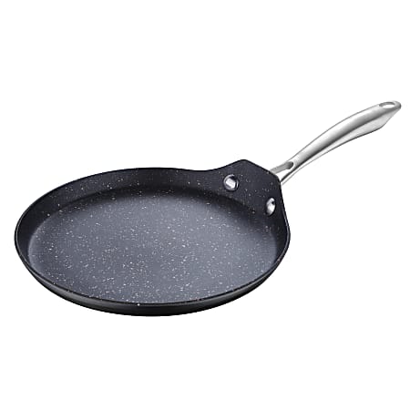 Masterpro Vital Aluminum Non-Stick Griddle Pan, 9-1/2”, Black