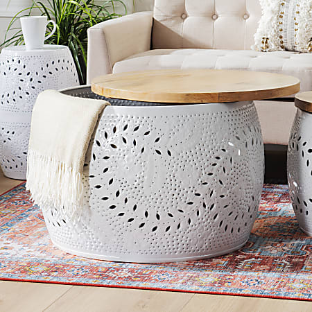 Large top drum table