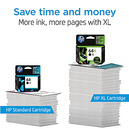 Hp 64xl hot sale ink