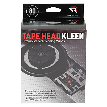 Advantus Tape Head Cleaning Pads, 5" x 5",