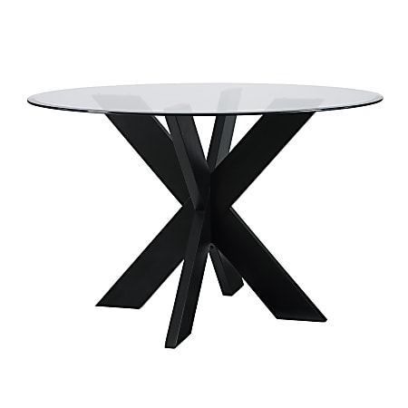 Powell Avaloni X Base Dining Table, 30"H x