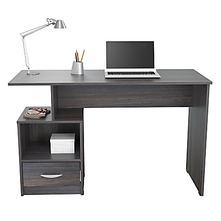 Modern Multi Storage Computer Desk with Storage Beige/White - Techni Mobili