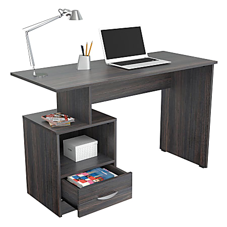Inval Multi Level 48 W Writing Desk Tobacco Chic Office Depot