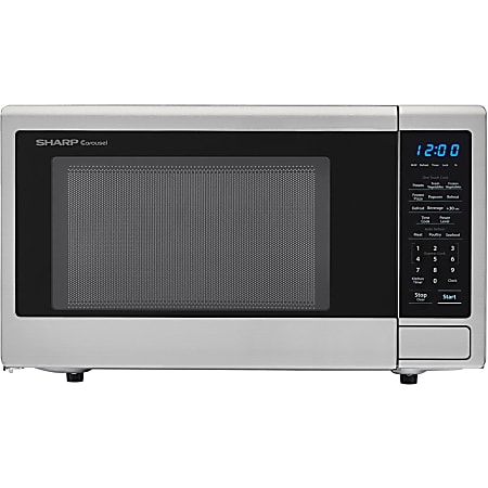 Sharp® Carousel 1.1 Cu Ft Countertop Microwave Oven With Orville Redenbacher's Popcorn Preset, Stainless