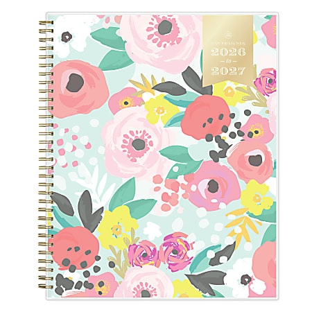Planning Calendar DD Secret Garden Mint PP 8.5x11 AY26–27 W/M