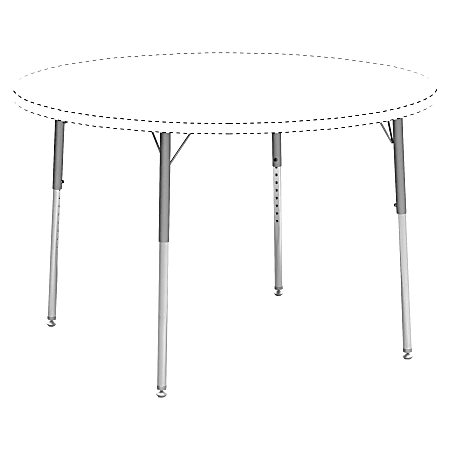 Adjustable store chrome legs
