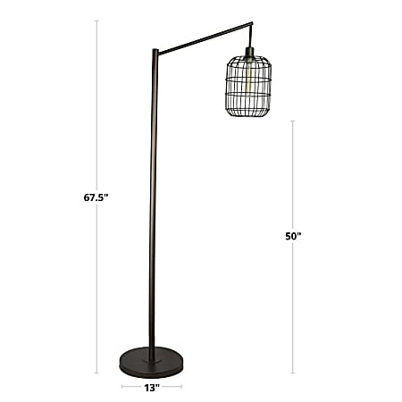Black wire floor lamp best sale