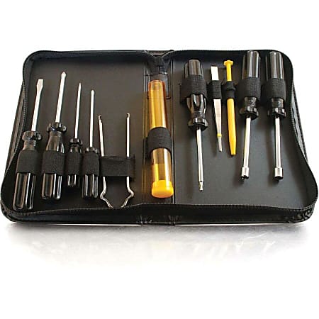 C2G 11-Piece Computer Tool Kit - Black