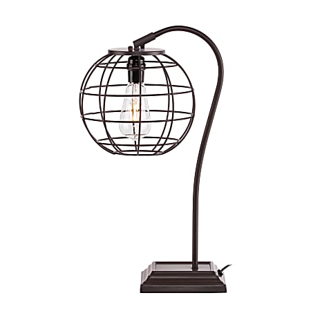 SEI Furniture Zaine Table Lamp, 23"H, Chocolate
