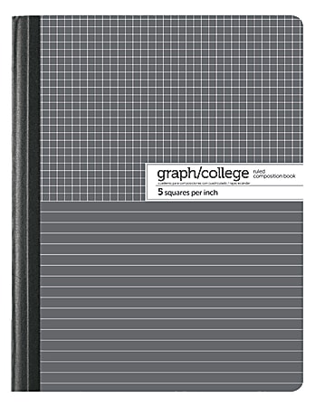 MATH NOTEBOOK: Lined Graph Paper Composition Notebook 1/2 inch square  Notebook for math