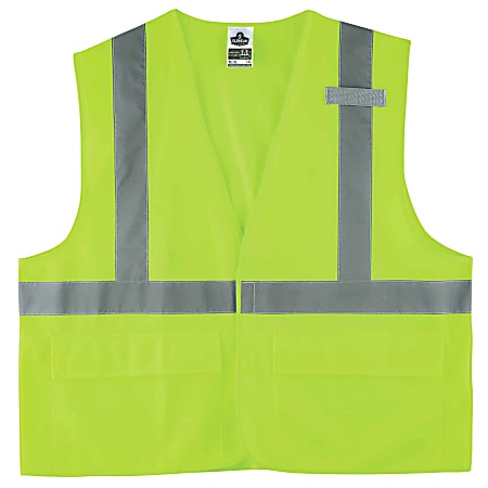 Ergodyne GloWear® Safety Vest, 8225HL, Type R Class 2, Large/X-Large, Lime