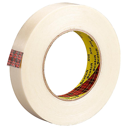 3M® 898 Strapping Tape, 1/2" x 60 Yd., Clear, Case Of 72