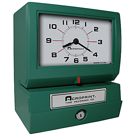 Acroprint Model 150 QR4 Time Clock, 13"H x