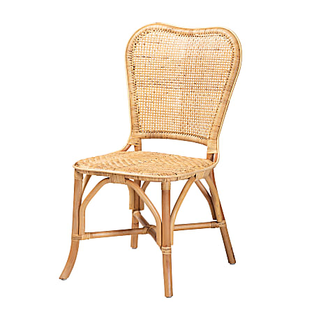 bali & pari Irene Dining Accent Chair, Natural Brown