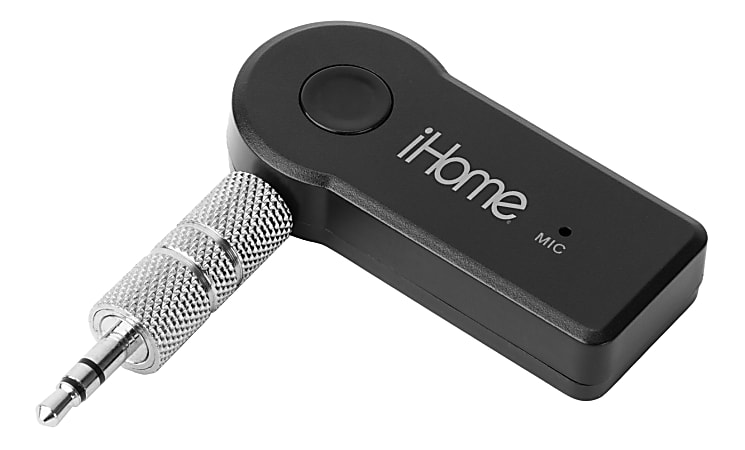 iHome 3.5MM Bluetooth Audio Receiver Black - Office Depot