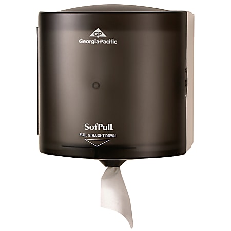 SofPull® High Capacity Center-Pull Towel Dispenser, 11 1/2" x 10 7/8" x 10 3/8", Translucent Smoke