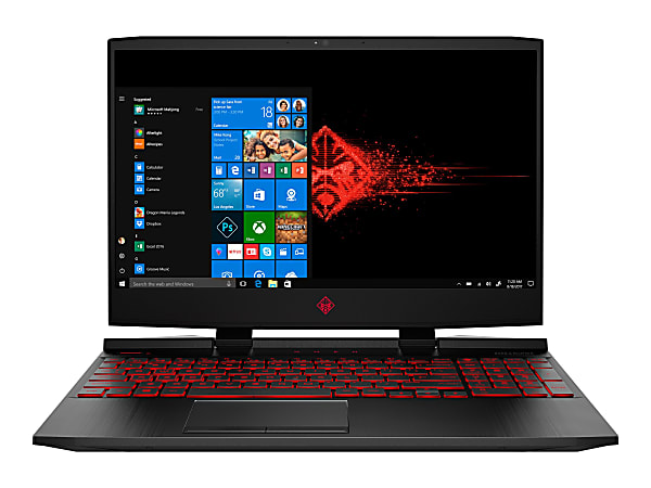 OMEN by HP 15-dc1010nr - Core i7 9750H / 2.6 GHz - Win 10 Home 64-bit - 8 GB RAM - 256 GB SSD NVMe -&nbsp;15.6" IPS 1920 x 1080 (Full HD) - GF GTX 1650 / UHD Graphics 630